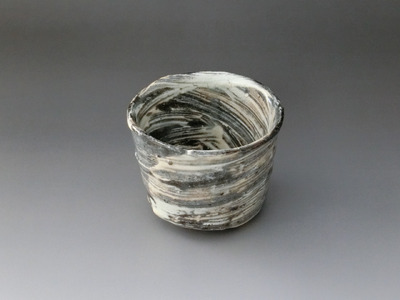 【唐津焼】中川自然坊窯 刷毛目唐津 蕎麦猪口【A087】