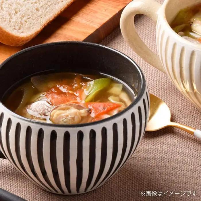 【波佐見焼】「SHINOGI」鎬 スープマグ ペア マグカップ カップ スープカップ 食器 皿 【利左エ門窯】 [QB26]  波佐見焼