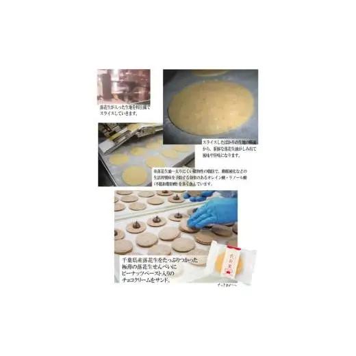 千葉県産落花生使用新しい落花生せんべい「花彩菓」 40枚入