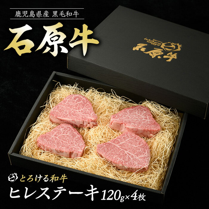【ふるさと納税】石原牛のヒレステーキ(120g×4) （数量限定）石原牛 赤身 ヒレ ステーキ 480g 国産 牛 ウシ 牛肉 焼肉 BBQ バーベキュー ビーフ 冷凍【石原PRO】ishihara-7089
