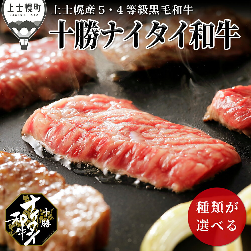 【ふるさと納税】十勝ナイタイ和牛 焼肉 300g～ 3タイプから選べる 北海道 牛 肉 牛肉 和牛 5・4等級 黒毛和牛 オレイン酸含有率55%以上 モモ バラ 肩ロース 冷凍 レビューキャンペーン対象品 ※オンライン申請対応