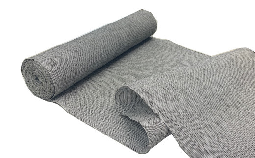 小千谷縮 反物 (微塵格子 黒×白)  |  人気 おすすめ 贈り物 贈答 プレゼント ギフト 父の日 母の日 敬老の日 新潟県 小千谷市【0002-0164-01】