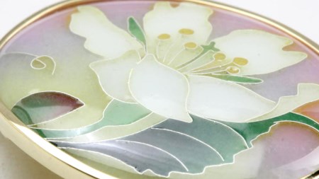 山桜の七宝ペンダント 梅鉢桜 母の日 プレゼント ジュエリー 記念 ギフト 贈り物 贈答[AH009sa]