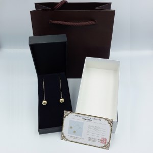 K18　丸玉10mmボール　フックピアス　APE5023YG