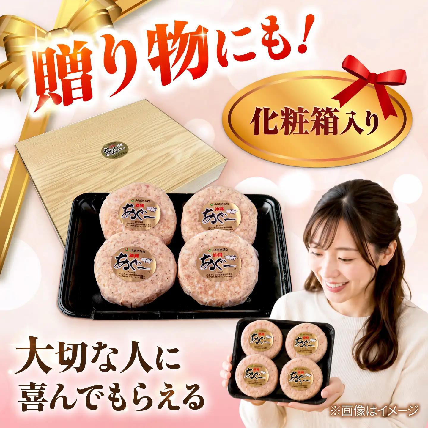 アグー豚ハンバーグ 100g×4個 冷凍ハンバーグ あぐー豚 BCAZ006