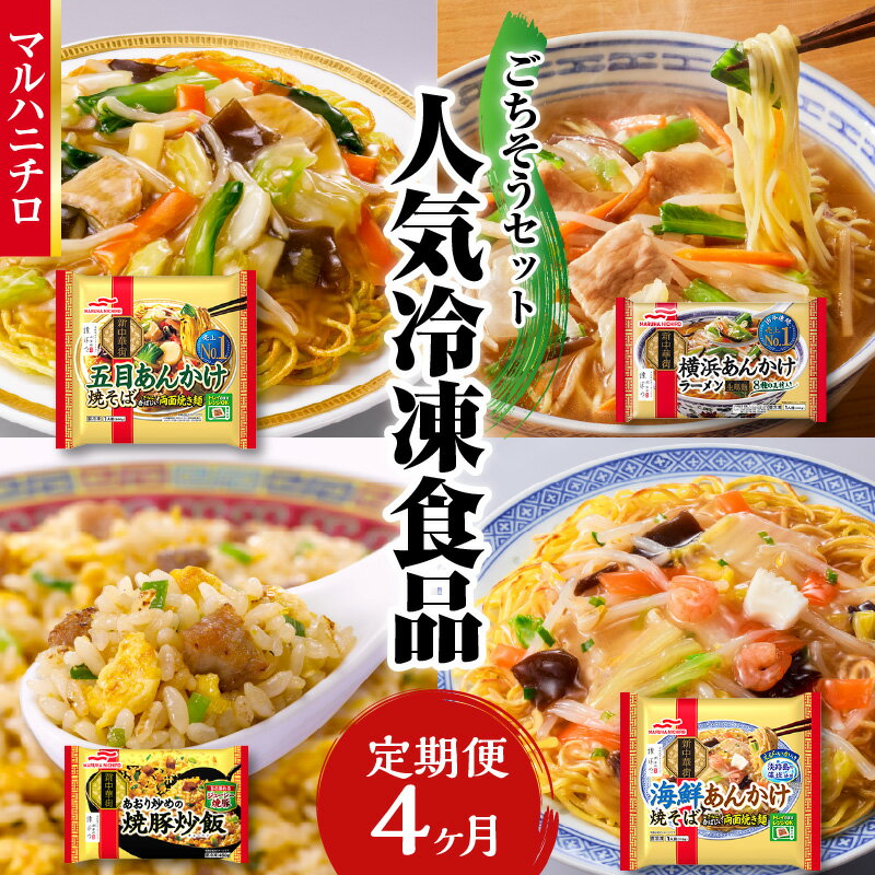 【ふるさと納税】 マルハニチロ 冷凍食品 ごちそうセット《4ヵ月定期便》 レトルト 冷凍 手軽 セット 詰め合わせ 便利 簡単調理 時短 食べ比べ レビューキャンペーン