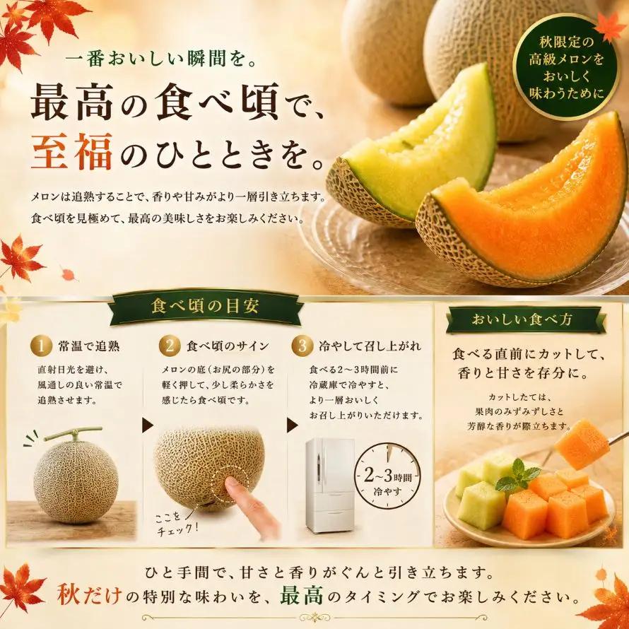 【2027年 先行予約】秋メロン 妃 1玉(約1.5kg) | 完熟 果物 メロン