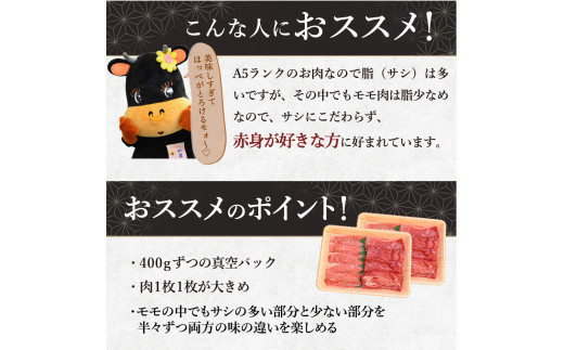 伊万里牛 A5 モモスライス すき焼き 焼肉用 800g J247_イメージ4