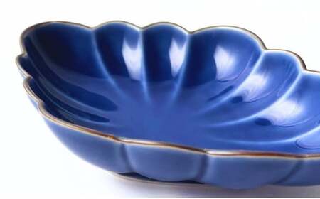 有田焼 ルリ釉縁錆菱型皿 2個セット【ARITAYAKI-STORE】食器 デザートうつわ 皿 ハンドメイド おもてなし 高級食器 和食器 A20-534