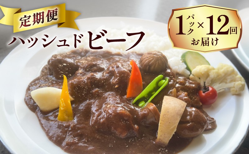 
            【洋食グリル肝付】定期便 ハッシュドビーフ 1パック×12回　K084-T03
          