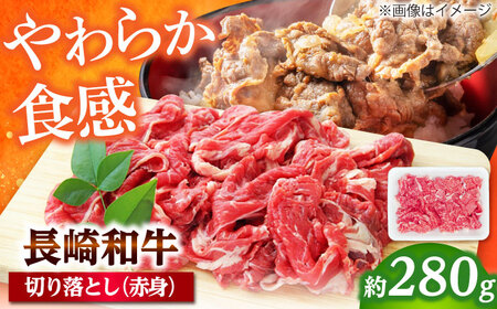 長崎和牛 切り落とし（赤身）280g 【佐世保エスディー食品株式会社】[DBW031]