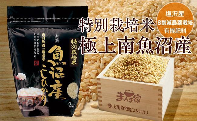 【令和7年産新米予約】特別栽培米「極上南魚沼産コシヒカリ」（有機肥料、8割減農薬栽培）玄米8ｋｇ【2025年9月中旬より順次発送予定】