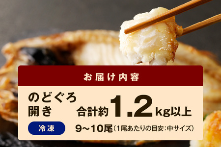 シーライフのどぐろ一夜干し9～10枚で計1.2kg 「大人気セット」【005_2066】