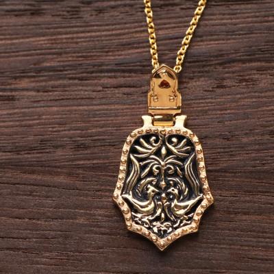 ふるさと納税 山梨県 【Do_goods】古墳時代の造形美　藤ノ木古墳モデル杏葉ネックレス  659-875-G