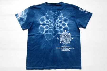 Tシャツ ASCENSION  藍染め タイダイ TシャツA  1枚 ファッション 服 男性 メンズ 女性 レディース  XS