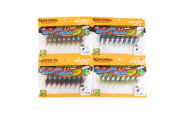 ベローズギル2.8inch 4点アソートセット 釣具 釣り用品 海釣り 岐阜市 / ジークラック [ANIG009]