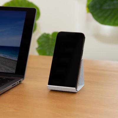 ふるさと納税 奥州市 暮らしを彩る道具 バンドシー スマホスタンド Max ライトグレー [AR180] |  | 01