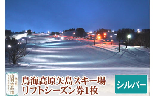 
鳥海高原矢島スキー場 リフトシーズン券 シルバー(60歳以上) 1枚

