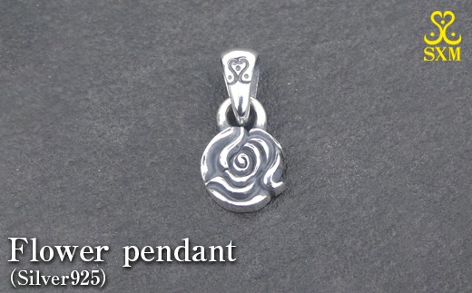 Flower pendant フラワー ペンダント ｜ シルバー アクセサリー 花 モチーフ 925 ペンダントトップ ネックレス チャーム ジュエリー アクセ ファッション ハンドメイド 人気 シンプル ギフト プレゼント 年末年始 お中元 お歳暮 内祝い 快気祝い