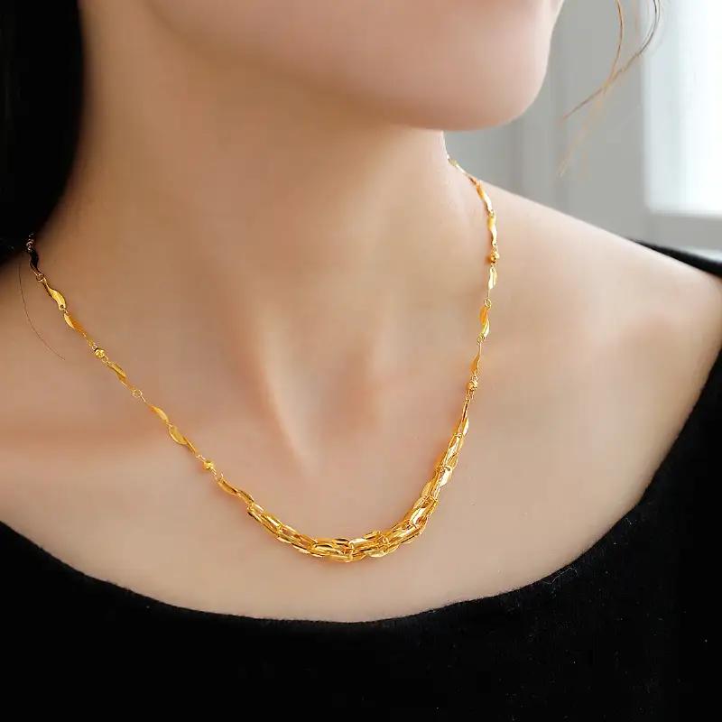 K24 pure gold Crown/ピュアゴールド クラウン ネックレス14566