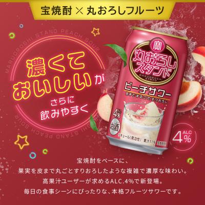 ふるさと納税 京都市 【タカラ】寶「丸おろしスタンド」＜ピーチサワー＞(350ml×24本)|京都 焼酎  酎ハイ |  | 01