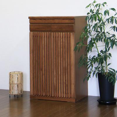 ふるさと納税 大川市 仏壇下台 大川家具 完成品 60cm AKBU-02-60H LBR