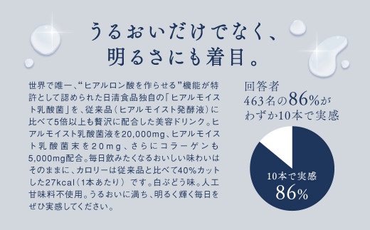 ヒアルモイストＷ 50ml×10本 セット （ヒアルモイスト乳酸液 ヒアルモイスト乳酸菌末 コラーゲン 配合美容ドリンク ）_イメージ4