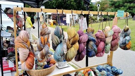 ウール100％手染め毛糸 4本 赤系 | 毛糸 ウール ウール100％ 手染め 裁縫 手芸 長野県 松川村 信州