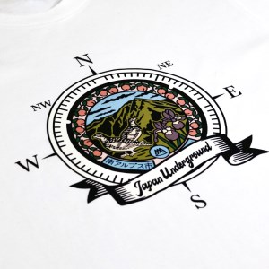 1.4-9-8 南アルプス市マンホールＴシャツ（白）　※Ｓサイズ