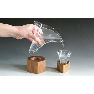 木Glass（きぐらす）　酒器セット（片口とぐい呑み）ヒビ | グラス_00596