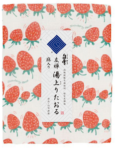 白雪友禅湯上りたおる  / いちご　9-120