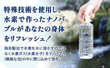 【6ヶ月定期便】ナノバブル水素水 ペットボトル(約500ml)×30本 