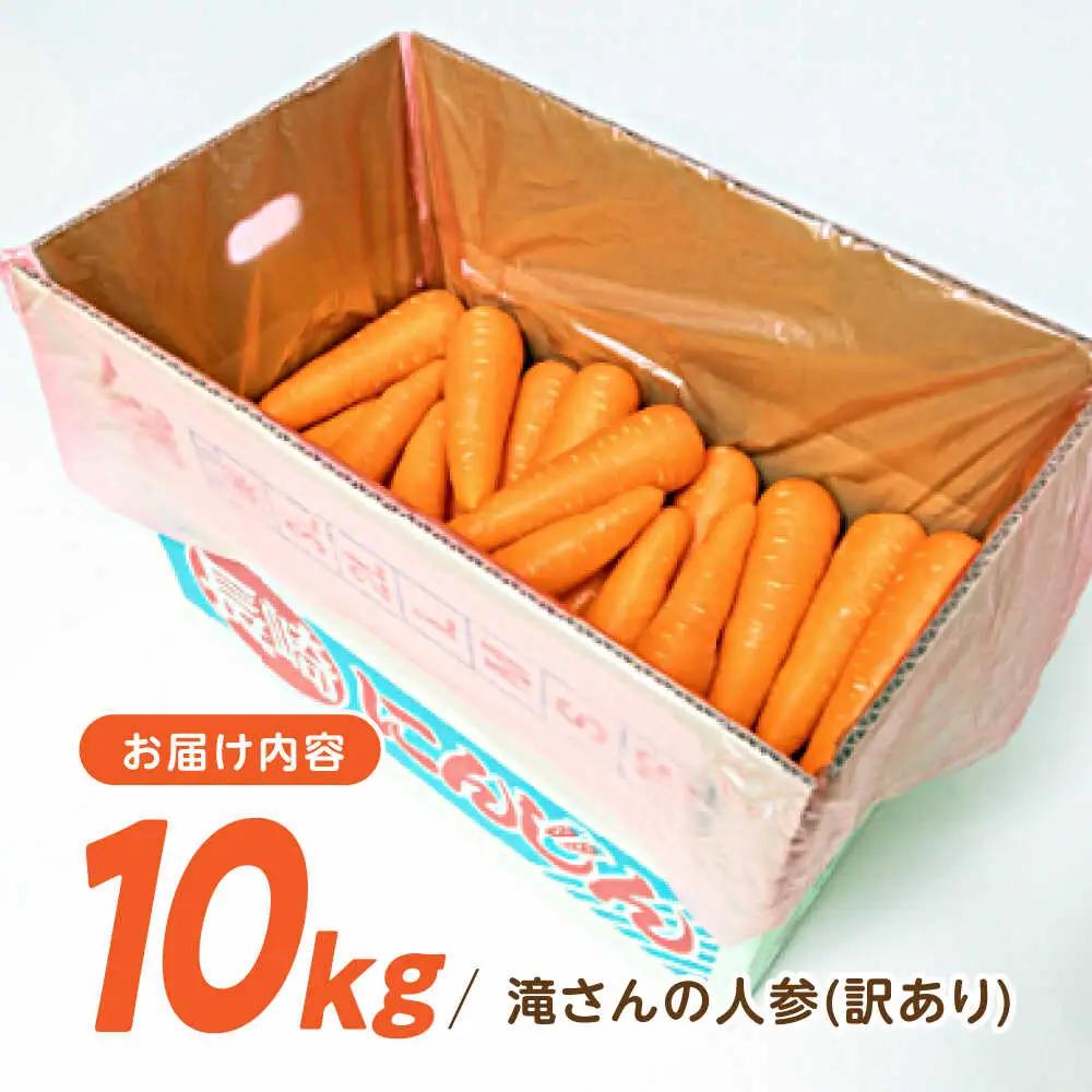 ※【2026年11月下旬より順次発送／先行予約】【訳あり】滝さんのにんじん 10kg AHCU005 にんじん