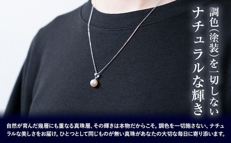 真珠 ナチュラル パール 8.0ｍｍ ネックレス40cm（SV）有限会社 苓北真珠《90日以内に出荷予定(土日祝を除く)》アクセサリー 雑貨 熊本県 苓北町