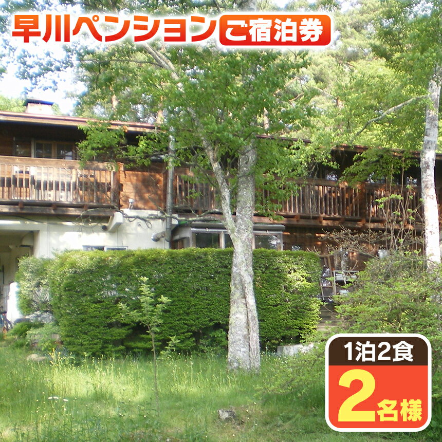 【ふるさと納税】 早川ペンション ご宿泊券 【 1泊2食 2名様 】| 宿泊 お泊り ペンション 夕食 朝食 家庭料理 手作りパン 自家製ジャム 漫画 読書 自然 旅行 信州 八ヶ岳 長野県 諏訪郡 原村市