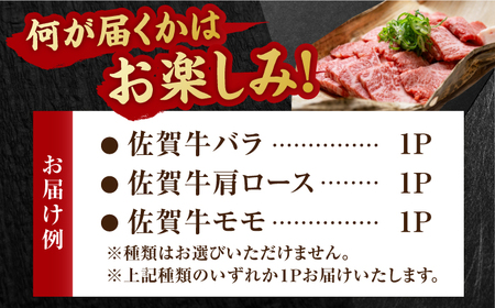 【12回定期便】 艶さし！ 佐賀牛 焼肉用 計6kg (500g×12回)  ※バラ・肩ロース・モモのいずれの部位※ 吉野ヶ里町 佐賀牛 牛肉 肉 焼肉 バラ 肩ロース 国産 ブランド牛 モモ [FD