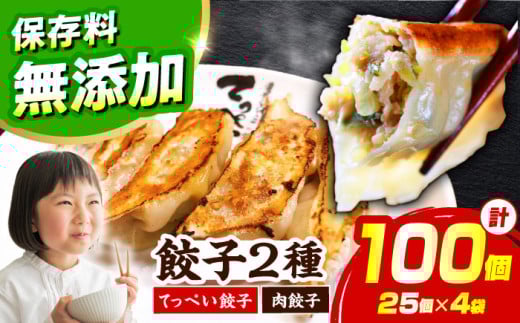 【選べる種類・容量】人気ラーメン店の本気の「てっぺい餃子/肉餃子」100個入り(25個×4パック)【保存料無添加】【メディアでも話題:石田てっぺいラーメン店】 国産豚肉 餃子 ぎょうざ 冷凍 惣菜 おかず おつまみ 大容量 餃子 冷凍餃子 ぎょうざ 肉餃子 惣菜 おかず おつまみ 大容量 業務用 簡単 大阪府高槻市/無人屋 [AOCX004]