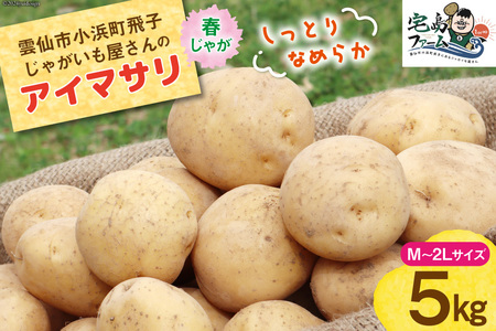 【先行受付】 じゃがいも アイマサリ 5kg [宅島ファーム 長崎県 雲仙市 item1170] 野菜 ジャガイモ 5キロ 馬鈴薯 春じゃが 長崎県産 期間限定