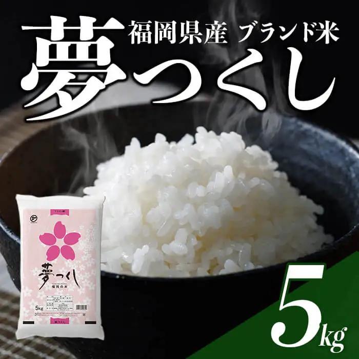 ＜数量限定＞夢つくし 精白米 (5kg)お米 米  国産 福岡県産 ブランド米 5kg   常温＜北海道・沖縄・離島配送不可＞ 【ksg1873】