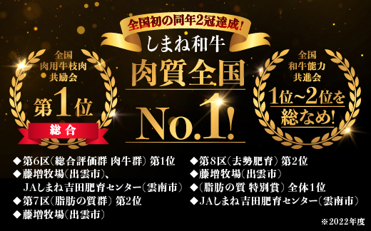 熟成 しまね和牛 焼肉セット(ロース 約180g、もも 約180g、カルビ 約180g)計540g【JK-7】