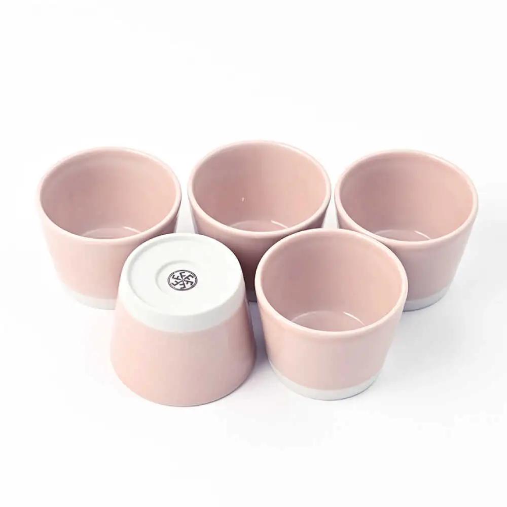 【波佐見焼】 Pasty（パスティー）　ミニカップ　パステルピンク 5個セット そばちょこ【福田陶器店】[PA395]
