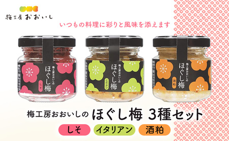 梅干し詰合せ ほぐし梅 しそ イタリアン 酒粕 梅干し詰合せ