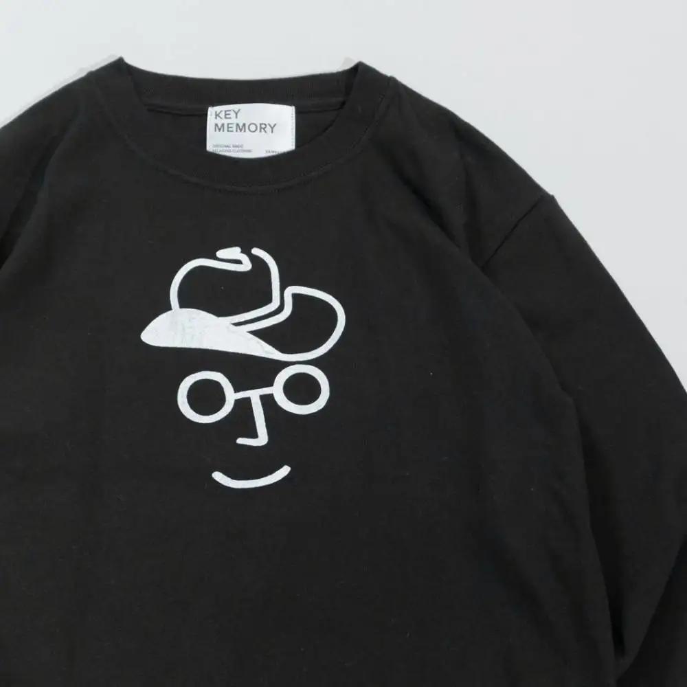 《3》【KEYMEMORY 鎌倉】カウボーイハットイラストロングTシャツ BLACK