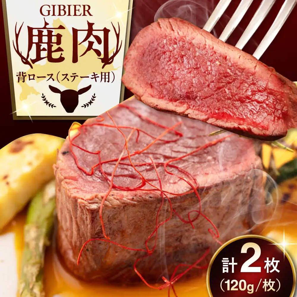 鹿肉 背ロース 2枚 鹿肉 AJAO066