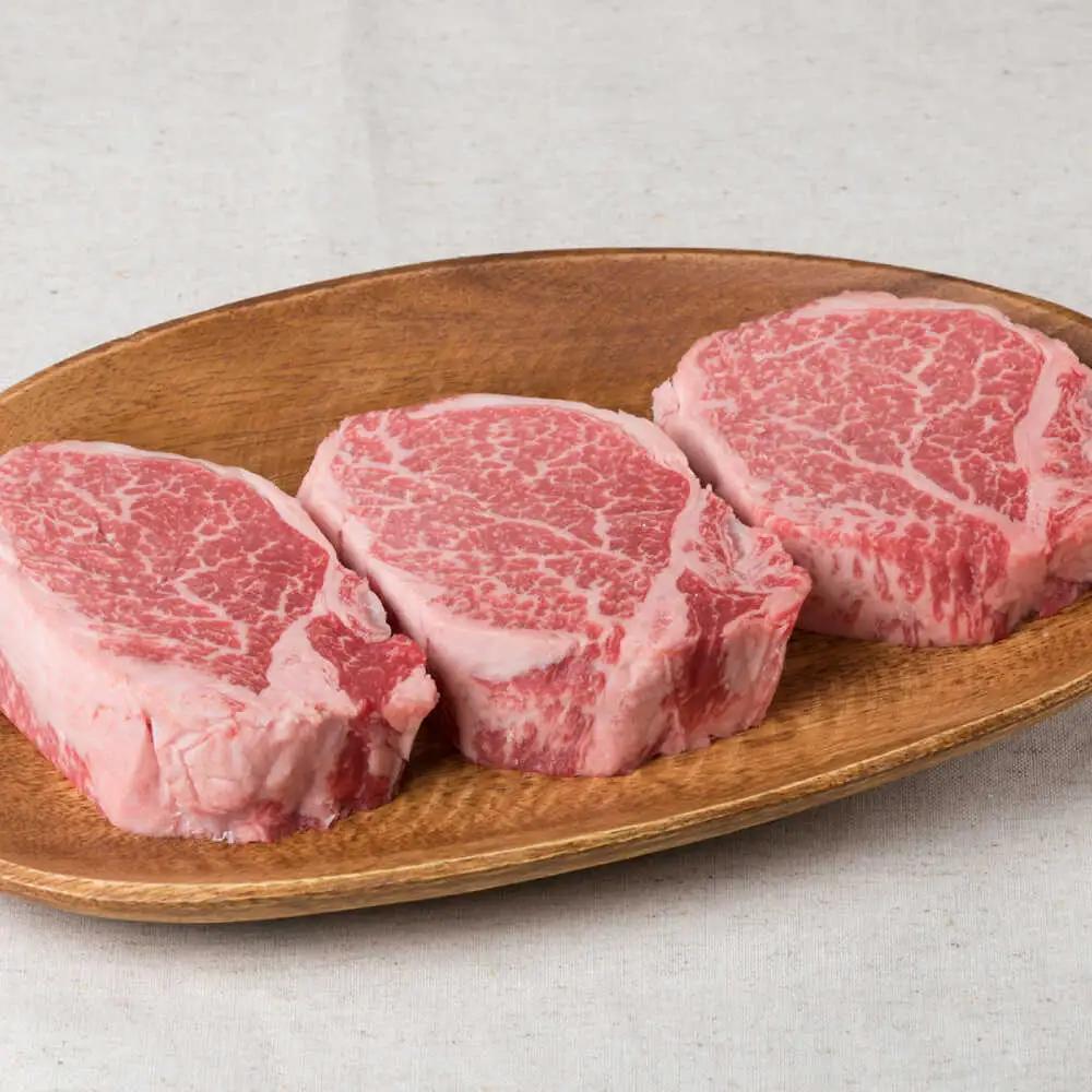 博多和牛 極厚 シャトーブリアン 150g×3枚  [ACA056] 牛肉 シャトーブリアン ヒレ ステーキ A4