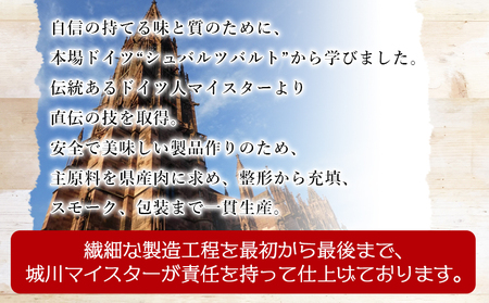 ＜城川自然牧場 厚切りベーコンセット（100g×4種）＞ スライス ガーリックベーコン ショルダーベーコン 七味ベーコン 豚肉 加工品 おかず おつまみ ギフト 贈答用 城川ファクトリー 愛媛県 西予