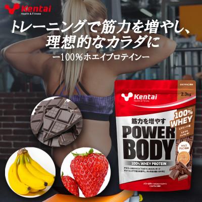 ふるさと納税 磐田市 【トレーニングで筋力向上を志す方へ】パワーボディ100%ホエイプロテイン　ミルクチョコ　2.3kg