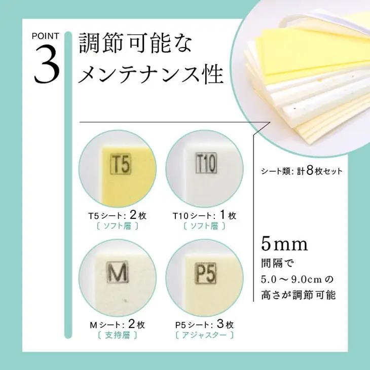 消臭整形外科枕ドクターズピロー（消臭枕カバー付き）幅50cm×奥行25cm×高さ5cm～9cm　≪枕 まくら 日本製 快眠 安眠  寝返り 高さ調節 消臭 硬め≫◇