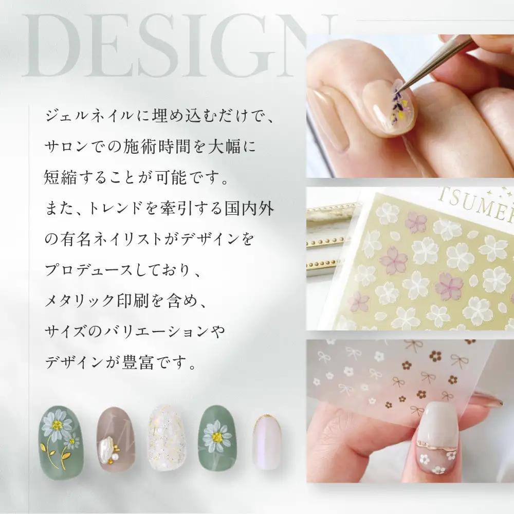ツメキラ ネイルシール 1枚 hitoプロデュース【アートポスター】ネイルアート ジェルネイルに埋め込む レジン パーツ用品