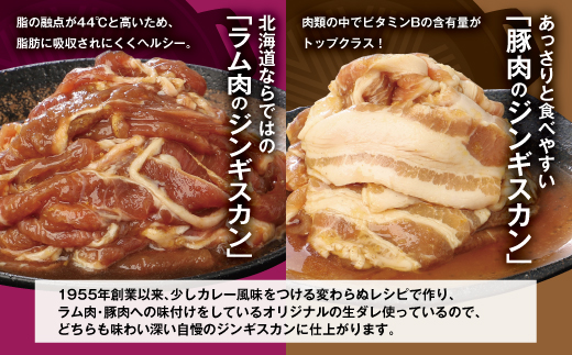 肉のささき【特製】味付ジンギスカン　羊肉ジンギスカン300g×２パック+豚肉ジンギスカン300g×２パック_イメージ2